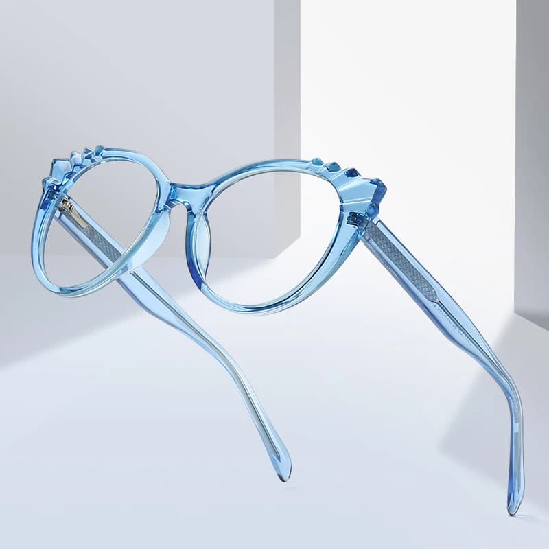Gmei – monture de lunettes ovale transparente pour femmes, accessoire de mode optique conçu pour la myopie, Prescription, 2037