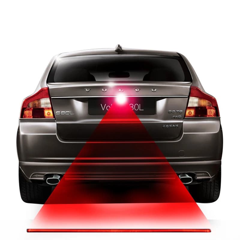 Enquêter arrière laser anti-collision Red Line, feu antibrouillard arrière, feu de stationnement de frein de voiture, éclairage à l'iode, style automatique, 1 PC