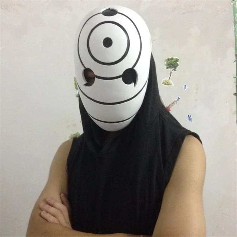 Masque de Cosplay Thème Anime Japonais Akatsuki Uchiha, Costumes en Résine, pour ixd'Halloween, Migrant i Obito Akatsuki Ninja Madara