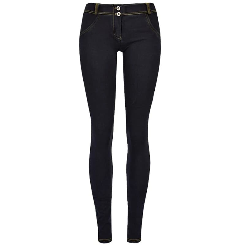 Jean extensible taille basse pour femmes, pantalon en Denim moulant, Leggings Push-Up pour les fesses, pantalon crayon à enfiler, jegging moulant
