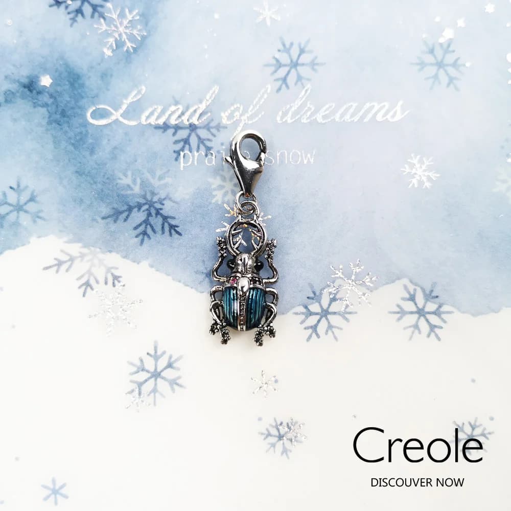 Breloque pendentif Bug Beetle 925 en argent Sterling idéal pour Bracelet collier 2021 nouveaux Bijoux fins magie de la Nature Bijoux cadeau pour les femmes