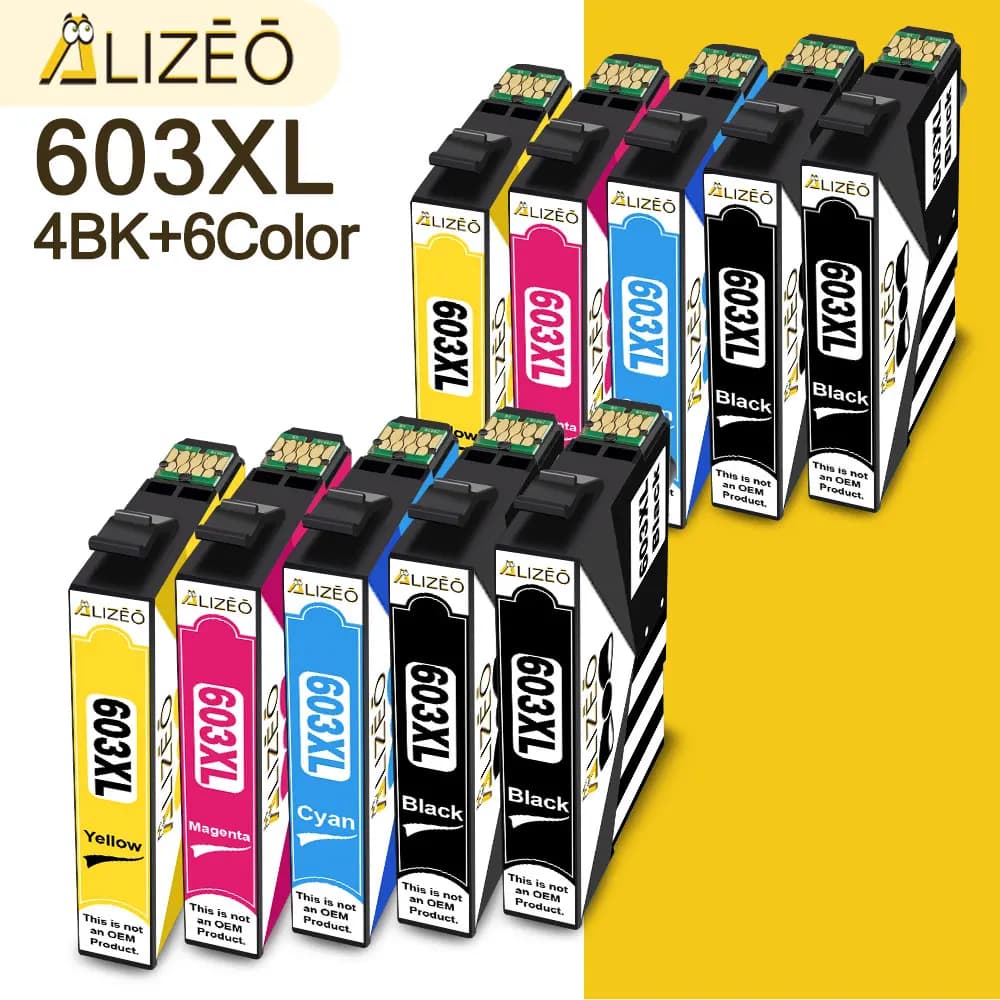 Cartouche d'encre Compatible 603XL T603 T603XL 603 XL, pour imprimante Epson XP-2100 XP-2105 XP-3100 XP-3105 XP-4100 XP-4105 WorkForc
