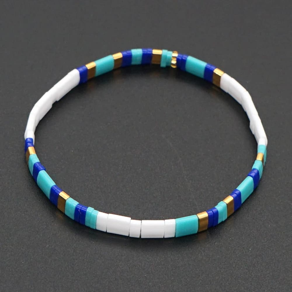 Go2boho-Bracelets en perles pour femmes, 6 pièces/lot, style boho, plage d'été, bijoux cadeau pour filles