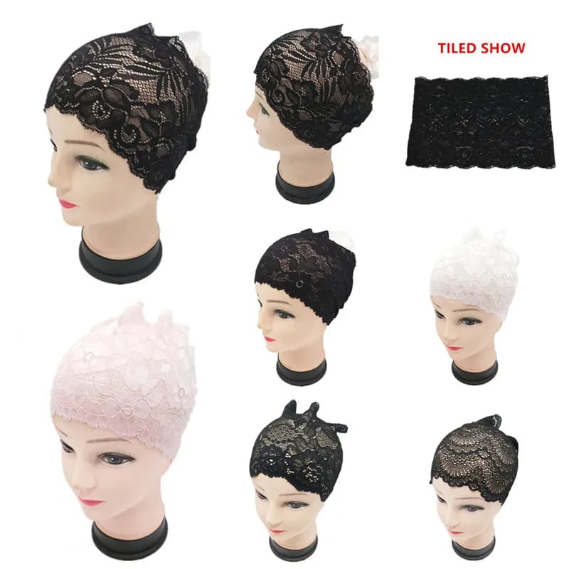 Turban Islamique Extensible pour Femme Musulmane, Bonnet, Sous-Écharpe, Bandeau, Tube, 600