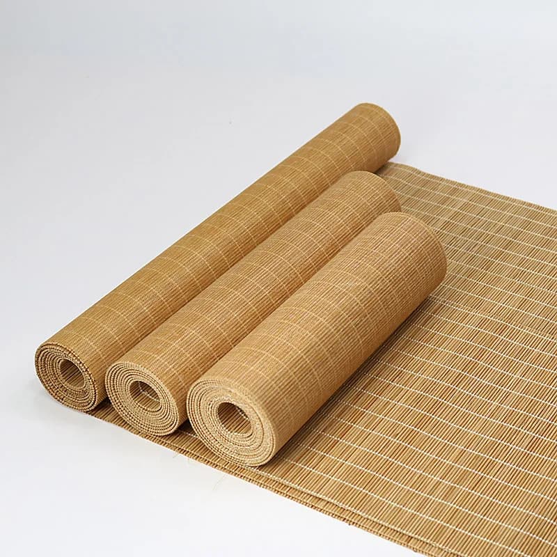 Napperon de Table Japonais en Bambou, Polymère, Gongfu, pour la Cuisine, Chinois, Solide, Rideau, Salon de Thé, 100cm par Lot