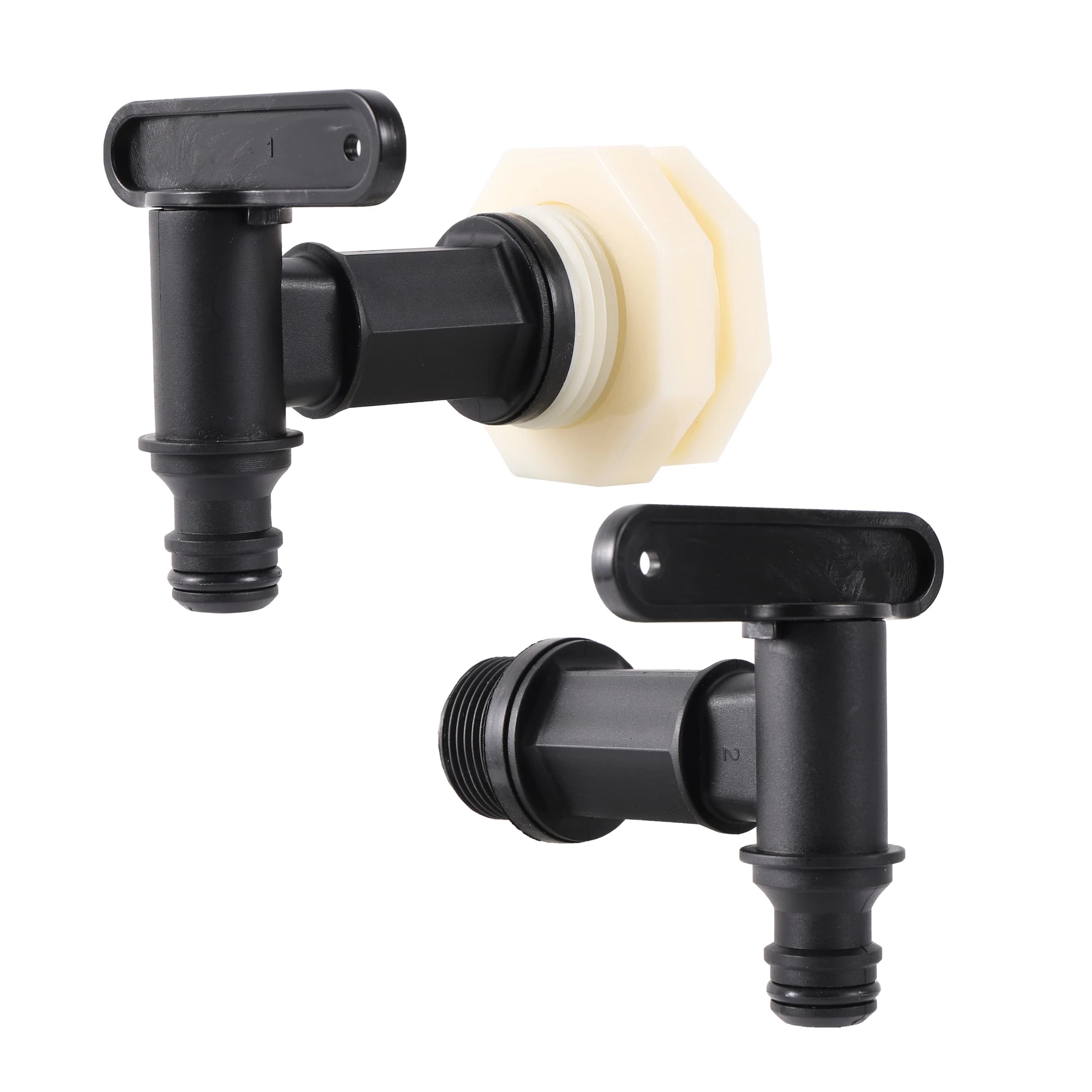 Robinet IBC en plastique précieux, filetage de 3/4 pouces, connecteur de tuyau d'irrigation de jardin, assujetde remplacement pour poisson d'aquarium, interrupteur de commande d'eau