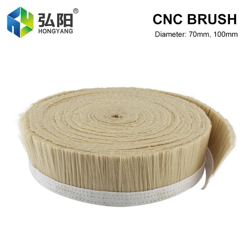 Machine Cnc en Nylon 70mm 100mm, 1 mètre par pièce, moteur de broche de fraisage, aspirateur, gravure, dépoussiérage, brosse de couverture