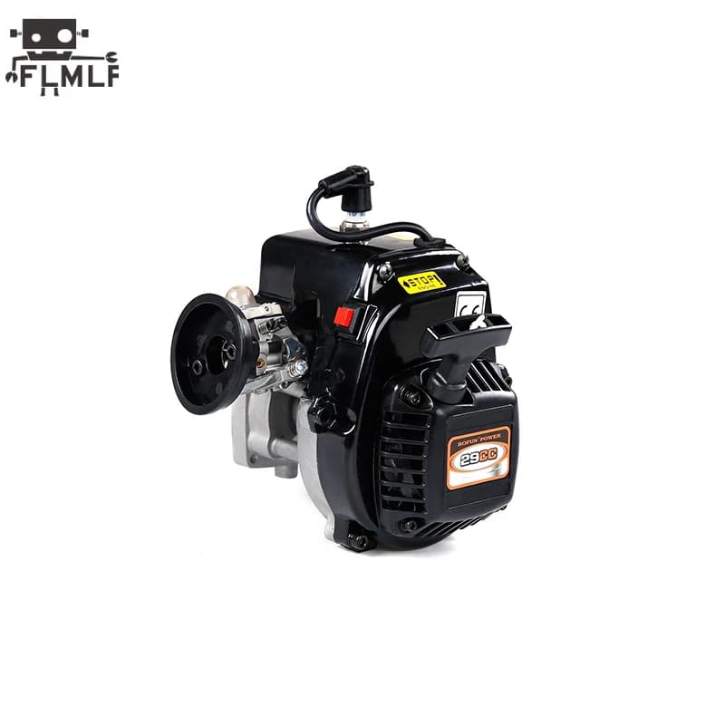 Pièces de voiture RC : Moteur 2 temps 29cc à 4 goujons pour R290, compatible avec 1/5 Hpi Rofun Baha Km Rovan Baja Lois 5ive-T DBXL FG GoPed Redcat
