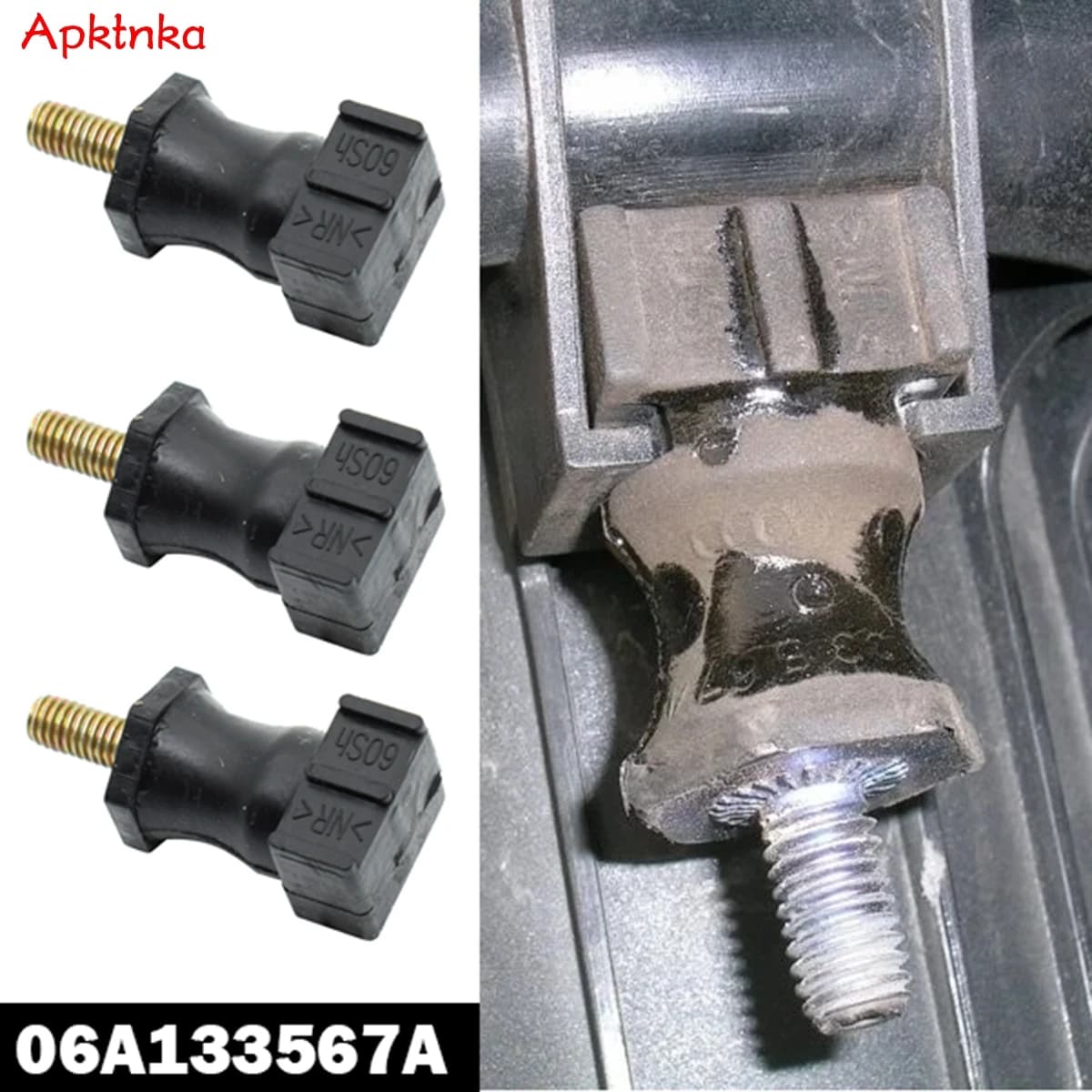 Apktnka 3 pièces support de bouchon d'arrêt de tampon de retenue de pompe à Air secondaire pour AUDI A3 8L 8P A4 B5 B6 B7 A6 C5 C6 A8 D3 Q7 4L