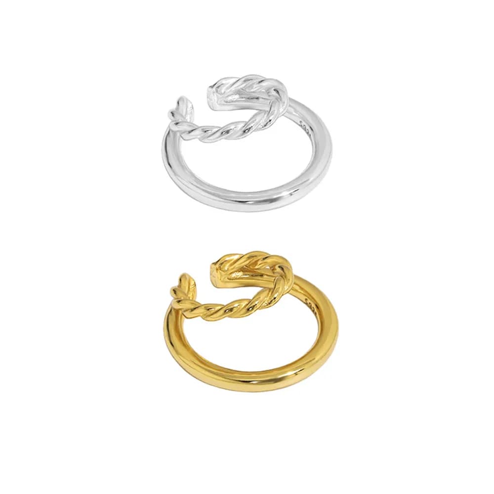 ANDYWEN – boucles d'oreilles en argent Sterling 925 2021, Clips de boucles d'oreilles géométriques irréguliers, Double cercle torsadé, bijoux cadeau