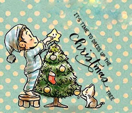 Tampon en caoutchouc Silicone Transparent pour arbre de noël et feuille de métal, Scrapbooking, bricolage, motif mignon d'album Photo