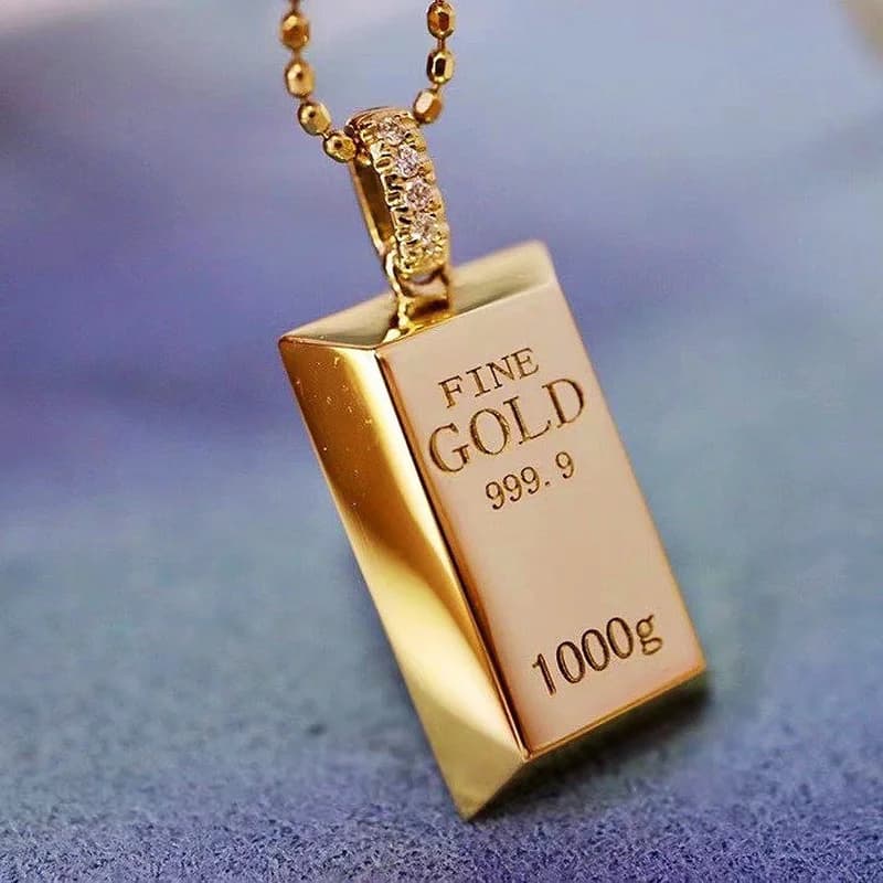 Collier Ras du Cou en Or 18K pour Femme, Pendentif Rempli de Breloque, Bijoux de ixpour Patients