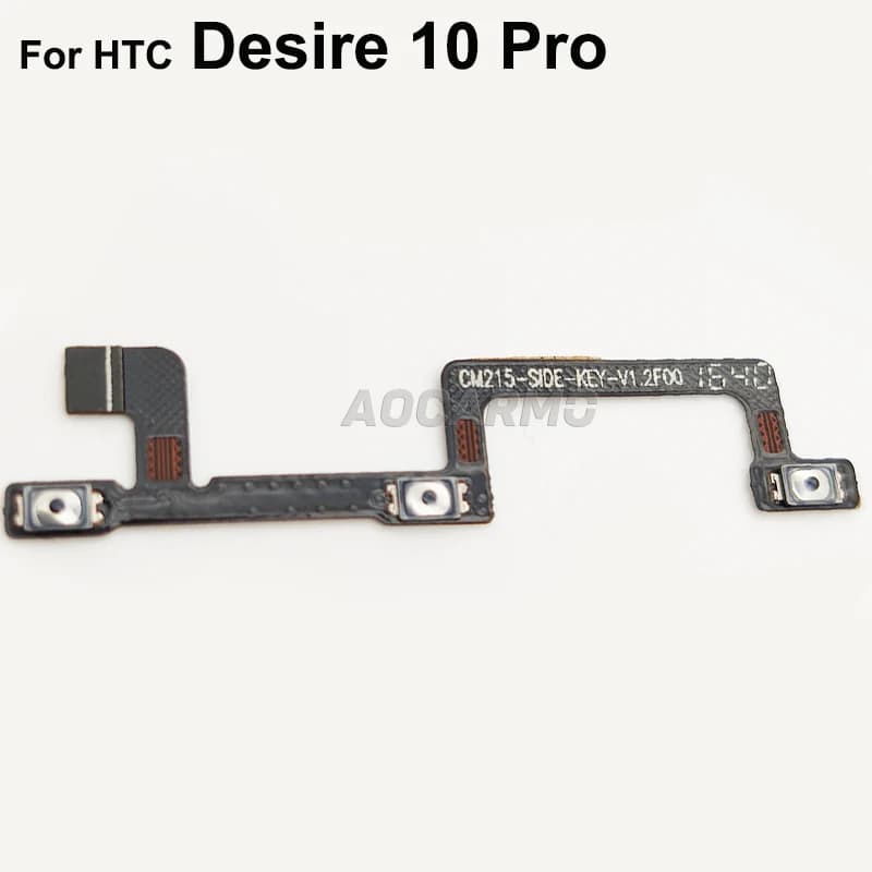Aocarmo – bouton marche/arrêt, Volume haut/bas, câble flexible, pièces de rechange pour HTC Desire 10 Pro