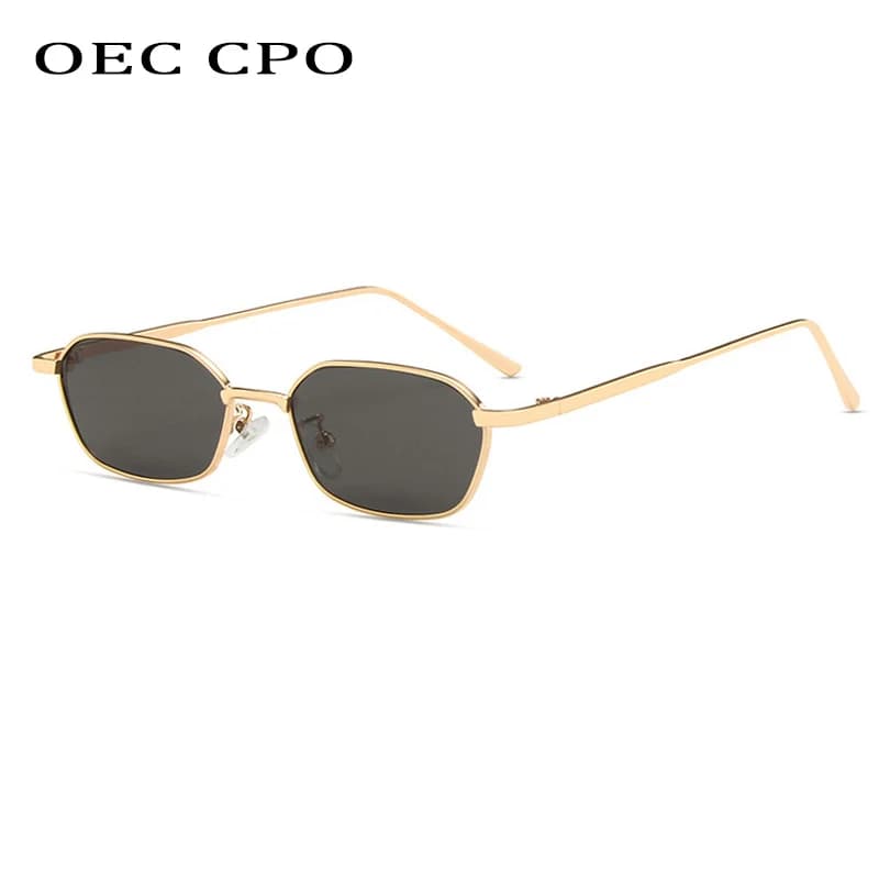OEC CPO petit carré lunettes de soleil femmes hommes marque Steampunk métal cadre lunettes de soleil hommes rétro lunettes UV400 lunettes O949