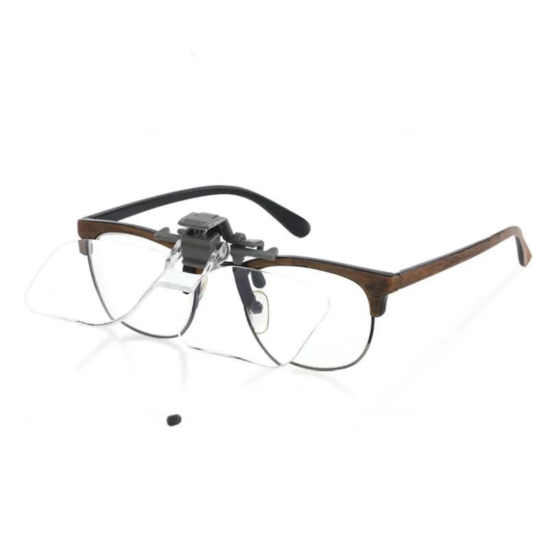 Loupe de serrage, lentille acrylique, lunettes à pince, haute définition, lecture pour personnes âgées, lecture Fine