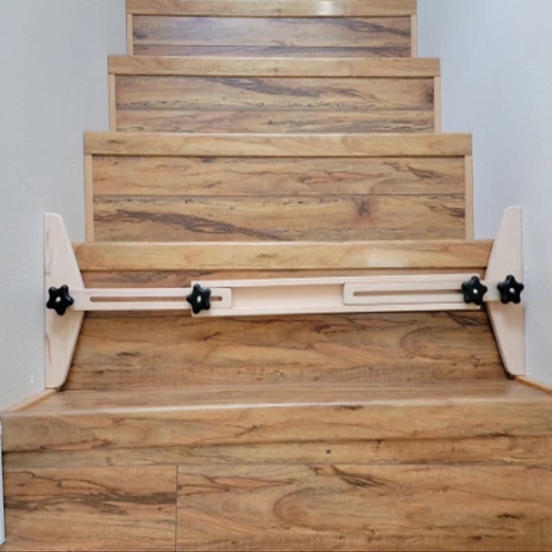 Outil de gabarit de bande de roulement d'escalier, gabarit de bande de roulement d'escalier, outil de mesure de bande de roulement d'escalier, ABOOKS capable de 30.5 "à 49" de longueur, scribe