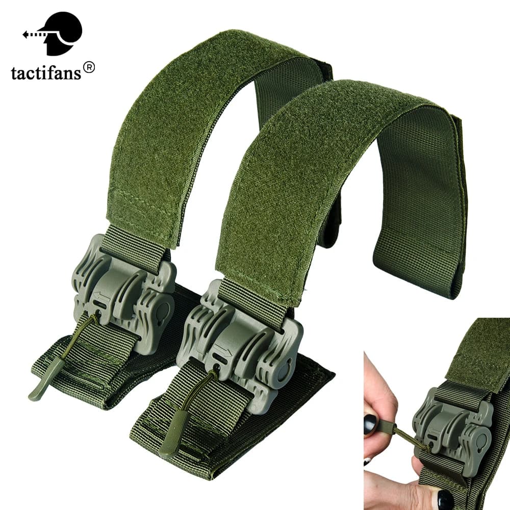 Bretelles tactiques universelles à dégagement rapide, connexion du système MOLLE, Kit de boucle à détachement rapide pour accessoires de gilet de chasse