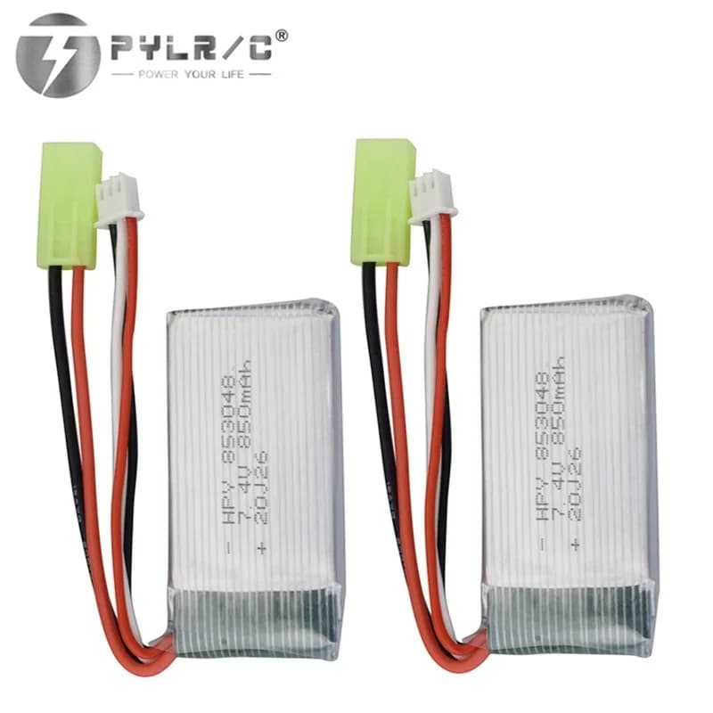 Batterie Lipo 7.4V 850mah pour voiture RC tout-terrain haute vitesse 4WD télécommandée 2.4G 1:18, modèles 9300 9301E 9302E 9303E 9034E 9305E