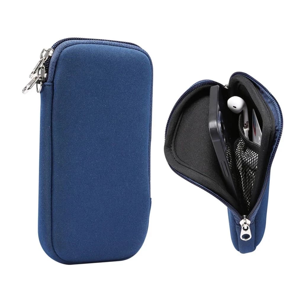 Étui universel en néoprène pour téléphone portable avec bandoulière pour iPhone 17 16 15 Pro Max Samsung Xiaomi Huawei, pochette antichoc