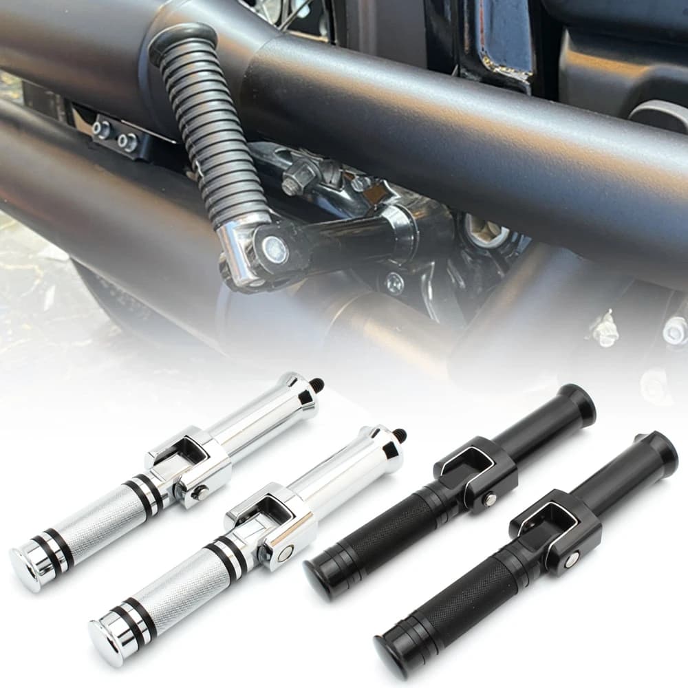 Jeu de supports de repose-pieds pour passager arrière de moto, pour Harley Softail Dyna Slim Fat Boy Street Bob Low Rider FLSL 2018-UP