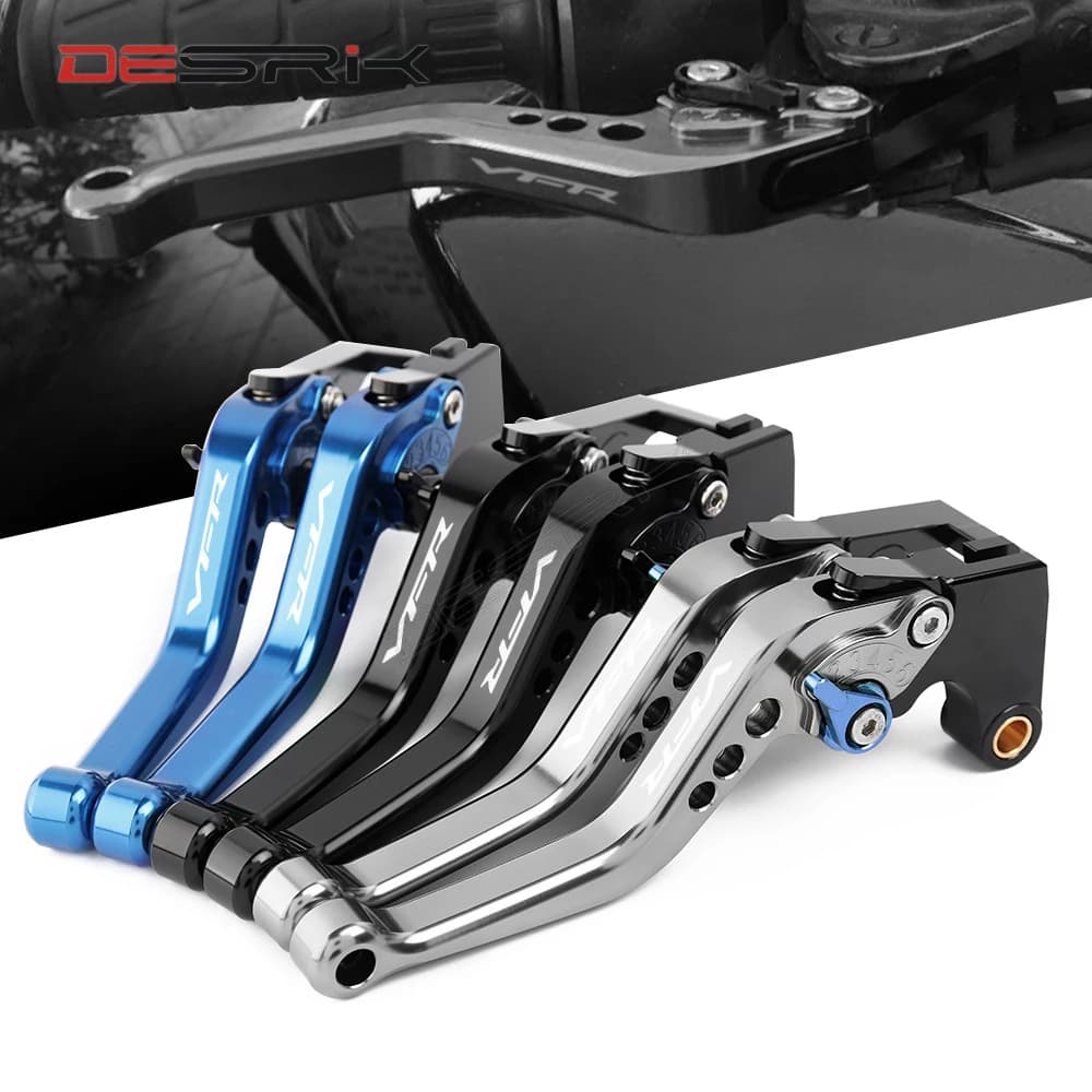 Moto CNC court leviers d'embrayage de frein pour Honda VFR800/F VFR 800 2002 - 2017 2016 2015 2014 2013 2012 2011 2010 2009