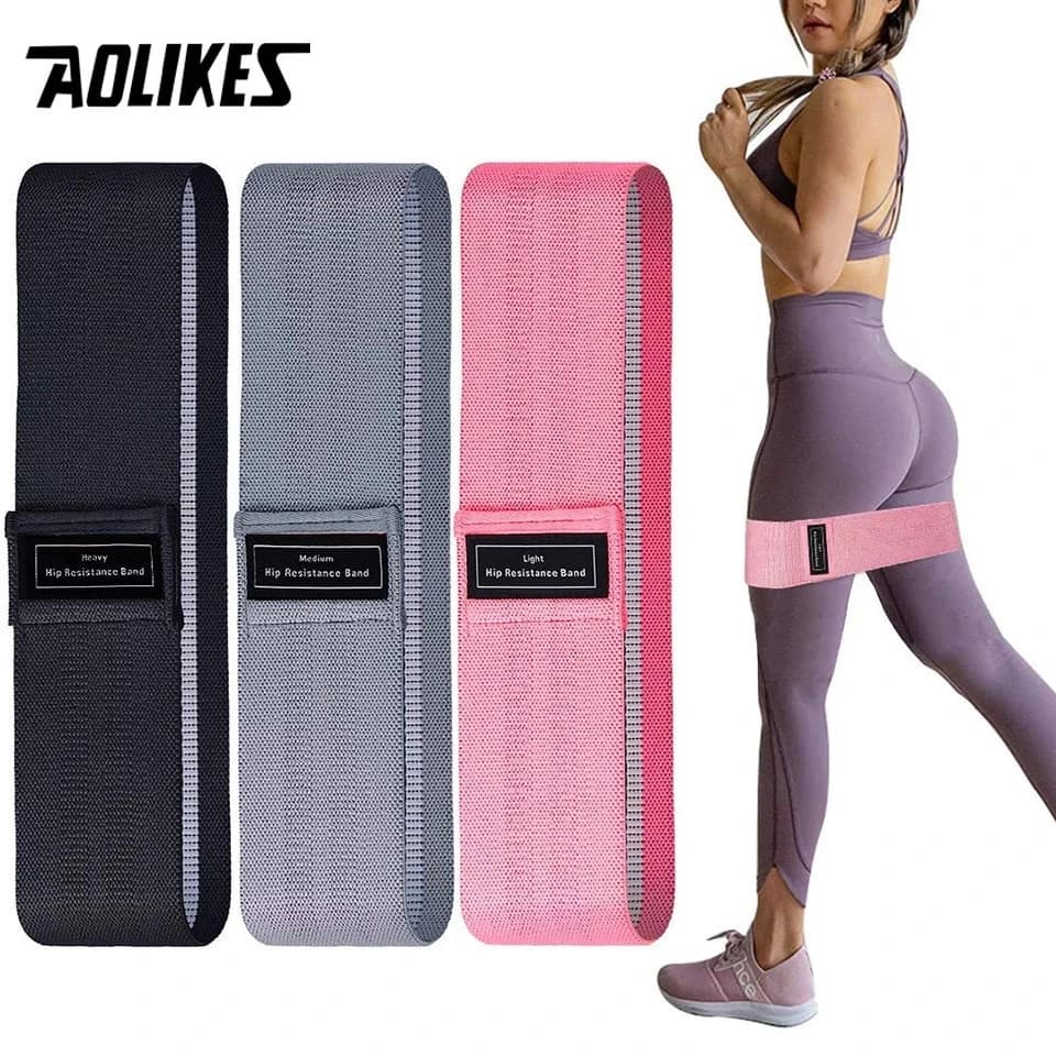 AOLIKES – Bande de Caoutchouc Élastiques pour le Fitness, Ensemble pour Résistance, pour le Yoga, d'Extension du Cercle de la Hanche, pour Entraînement à Domicile