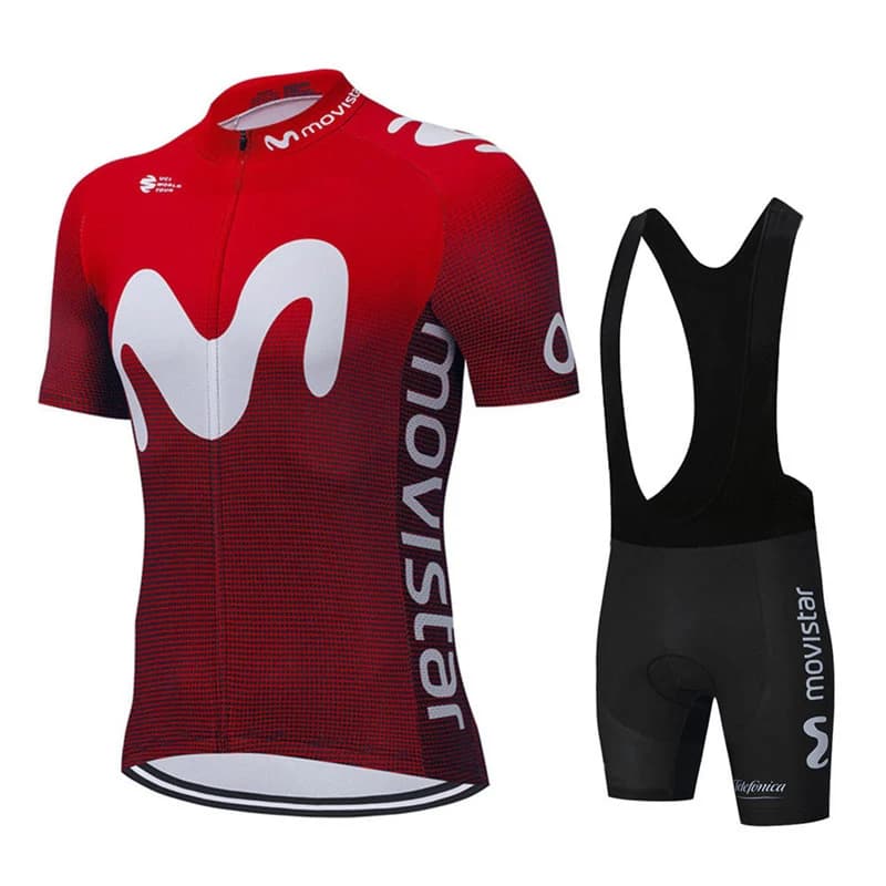 Nouveau Movistar Maillot de cyclisme à manches courtes 2025 équipe hommes vélo cuissard vêtements Maillot ensembles de cyclisme vtt vêtements Ropa Ciclismo
