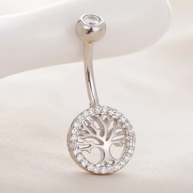 Piercing en argent Sterling 925 avec arbre de Cabala pour femme, bijoux de corps en vrac, Sexy, accessoires fins, cadeau