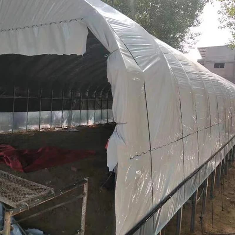 Film isolant en plastique noir et blanc pour jardin extérieur, serre de 10m de large, entrepôts, semis, plantation
