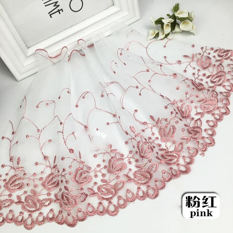 14 Yards de dentelle brodée exquise, garniture pour soutien-gorge, lingerie, tissu jaune, ruban de 26 cm, bricolage, couture, rideau, robe, vêtement
