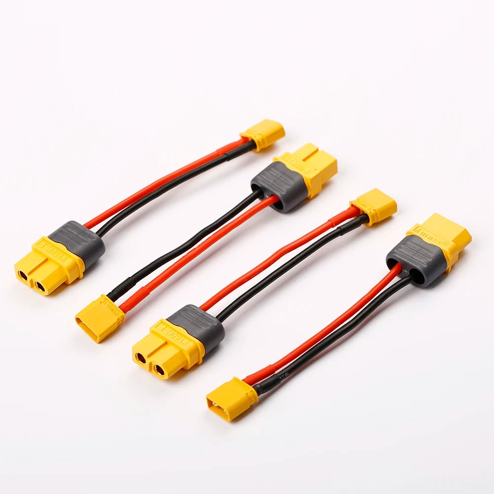 Connecteur XT30 mâle à XT60 femelle, 4 pièces, fil adaptateur pour partie FPV