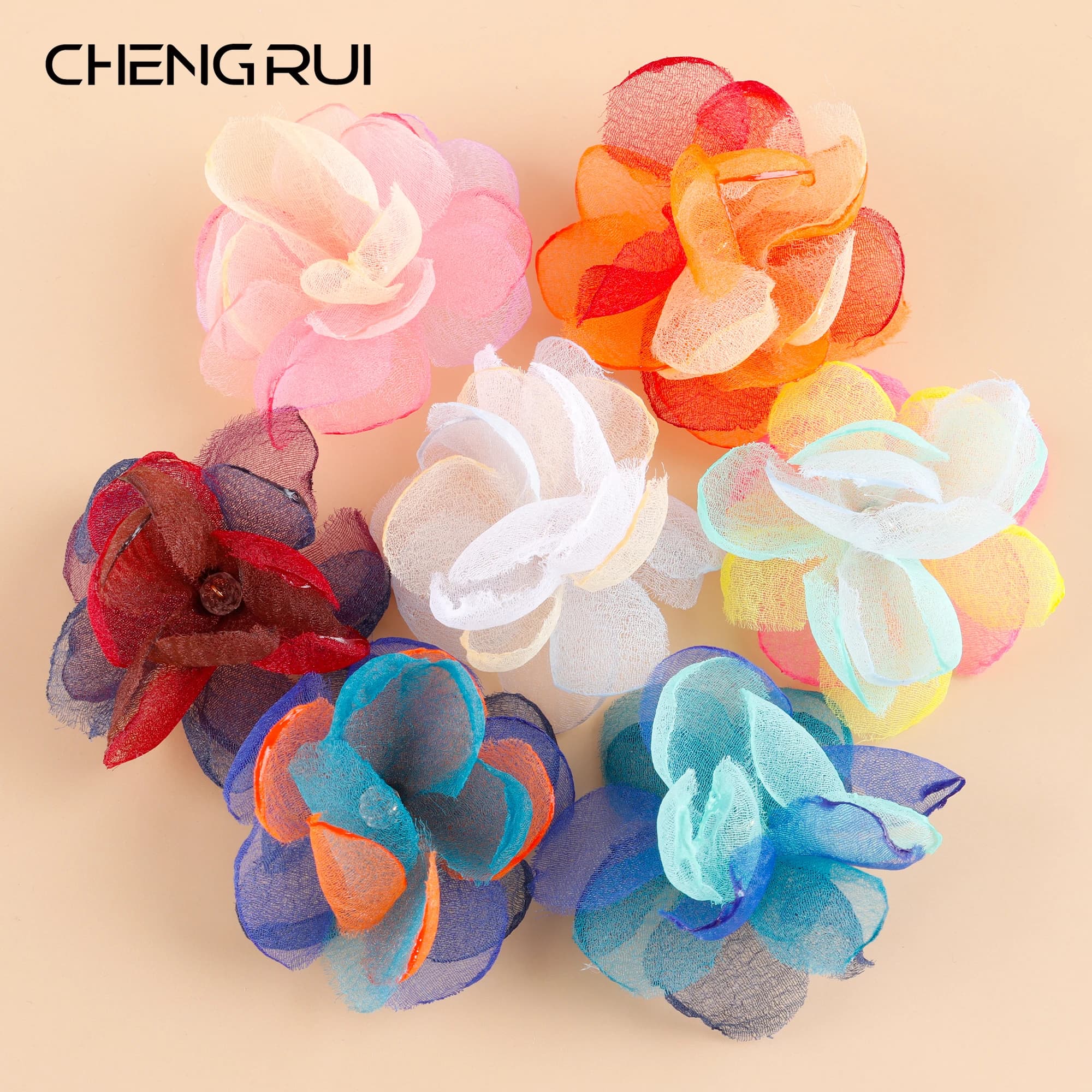 CHENGRUI F158, accessoires de bijoux, breloques, pendentifs de bricolage, faits à la main, forme de fleur, boucle d'oreille de bricolage, fabrication de bijoux, 10 pièces/lot