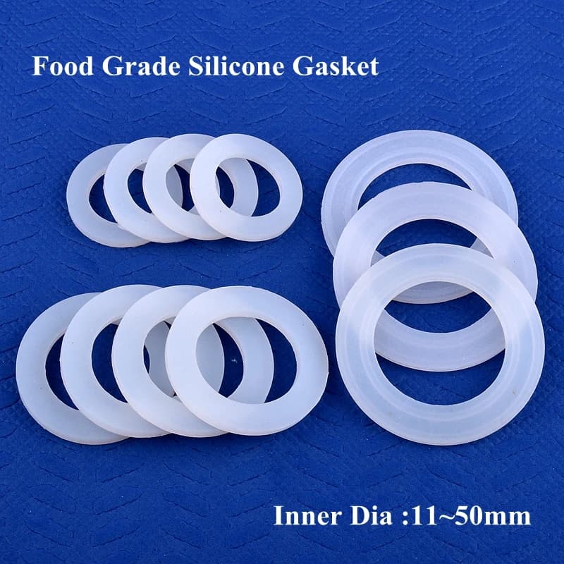 Joint en silicone de qualité alimentaire, distributeur d'eau, haute température, bague d'étanchéité, bancs de joint de conduite d'eau, ID 11 ~ 50mm, OD 19 ~ 70mm