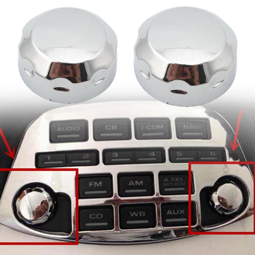 Coque décorative pour bouton de commutation chromé, pour Honda Goldwing 1800 GL1800 2001-2011, décoration
