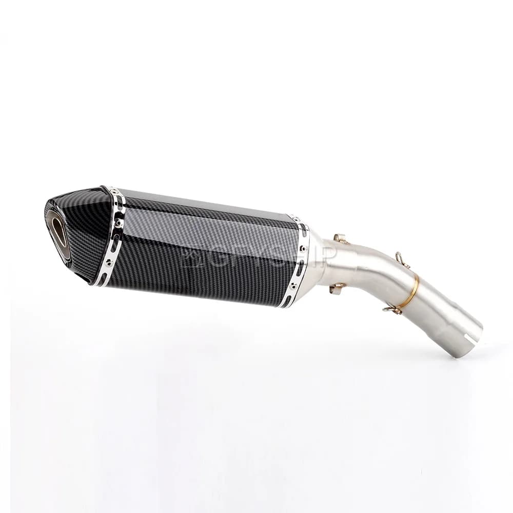 Moto Escape Slip-On avec Mid Link Pipe, Triumph Street Triple 675 2013 à 2017, Street Triple 675 R 13-17