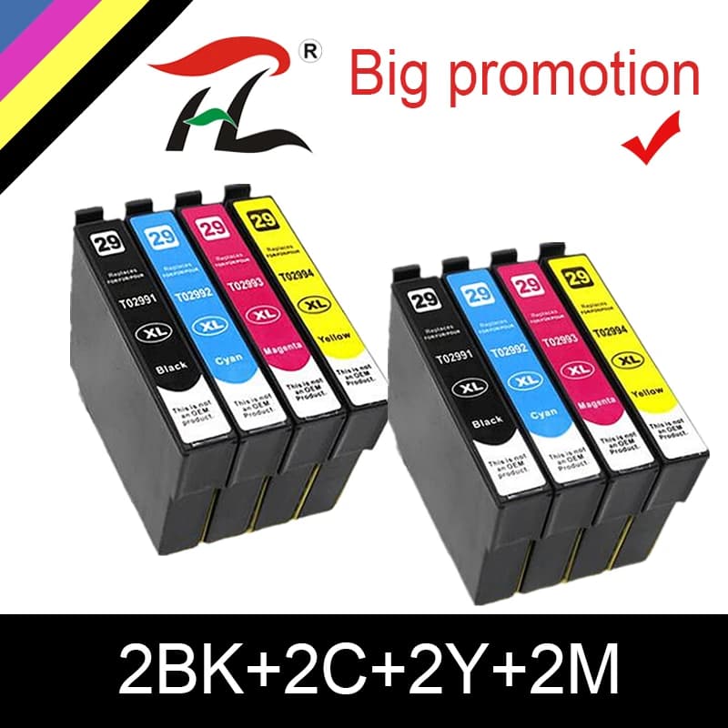 Cartouches d'encre compatibles HTL 29 29XL T2991XL T2991 pour Epson XP235 XP247 XP245 XP332 XP335 XP342 XP345 XP435 XP432 XP442
