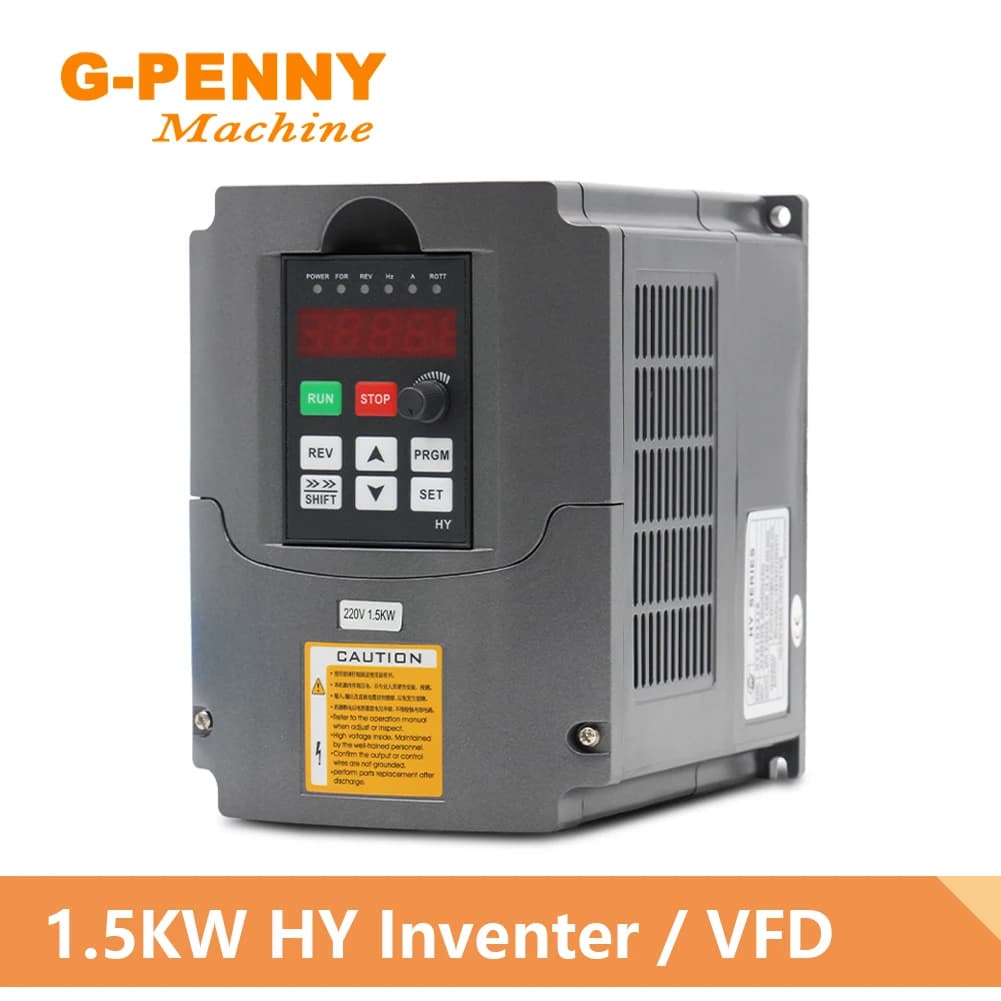 1.5KW HUANYANG 110V/ 220v /380v onduleur CNC moteur de broche contrôle de vitesse entraînement de fréquence Variable 0-400Hz sortie 3P