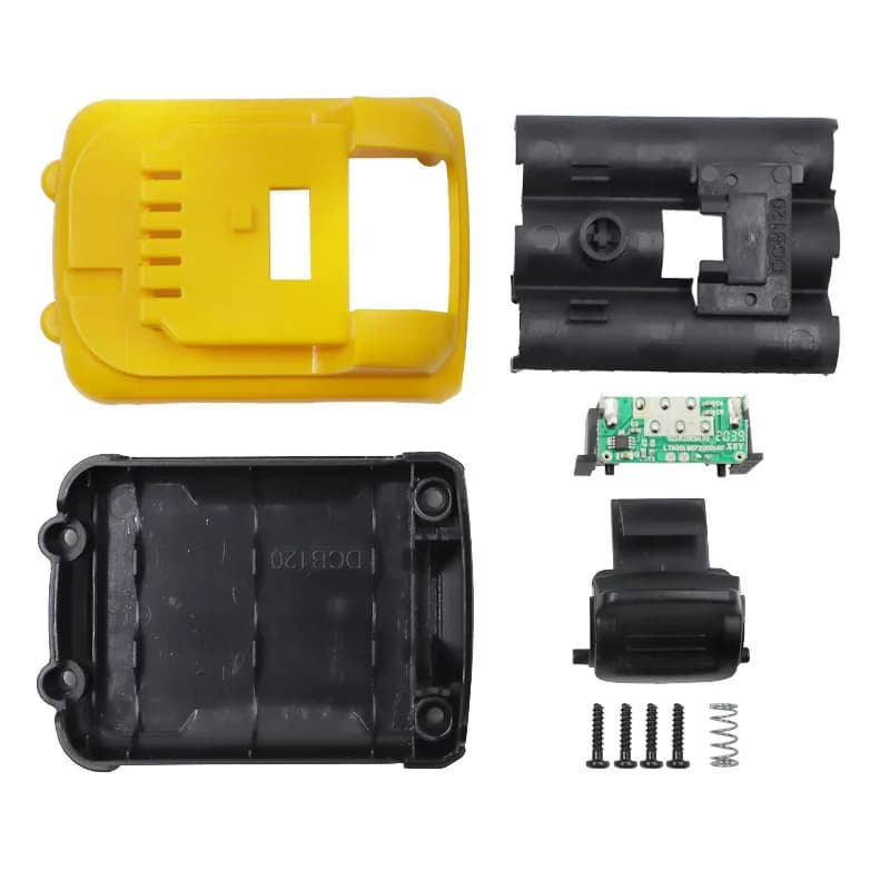 Boîtier en plastique pour batterie DCB120, Circuit imprimé de Protection de charge PCBA pour batterie Li-ion DeWalt 10.8V 12V, coque dcb125 dcb127