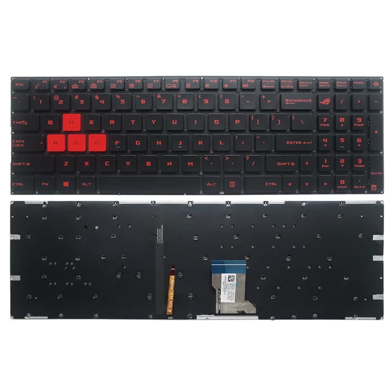 GZEELE anglais clavier d'ordinateur portable rétro-éclairé américain pour ASUS GL502 GL502VM GL502VT GL502VS Strix GL702 FX60 FZX60 ZX60V