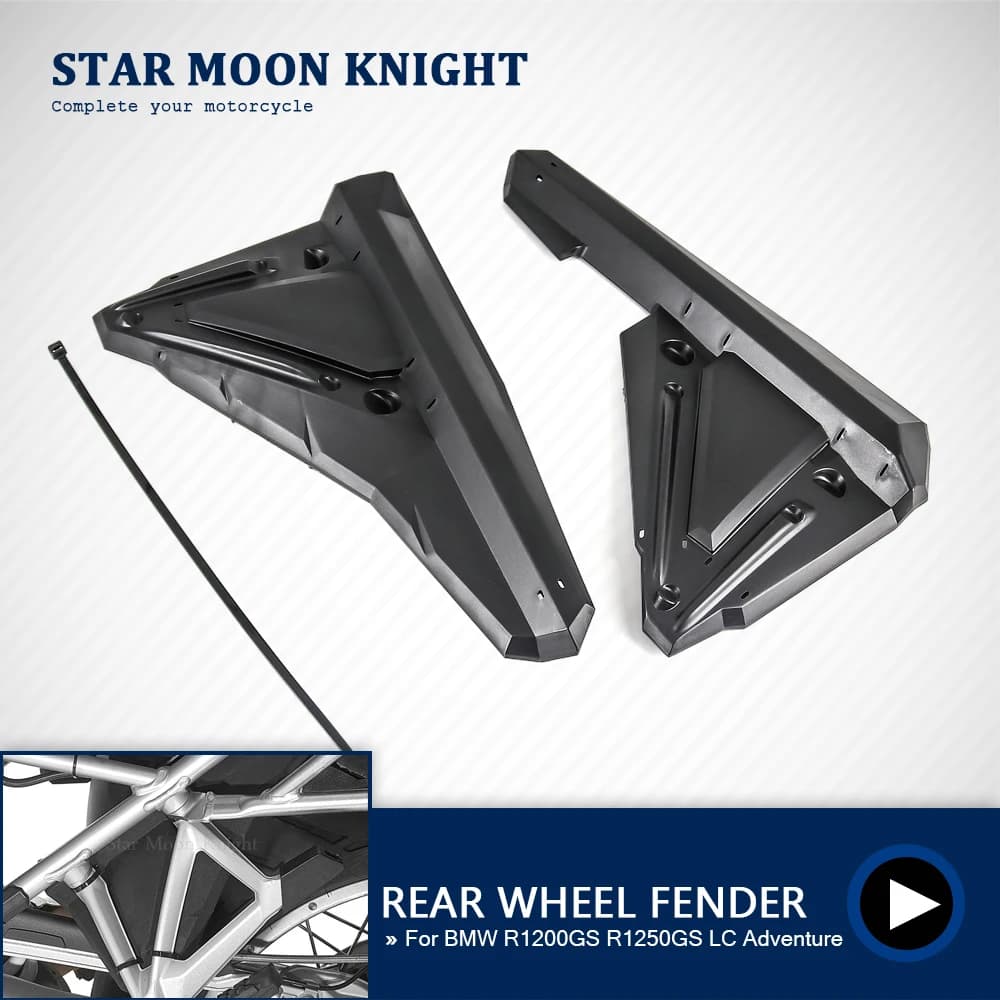 Extension de garde-boue intérieur pour roue arrière, protection anti-éclaboussures, support de repose-pieds passager pour BMW R1200GS R1250GS LC Adventure