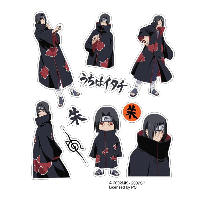 Brdwn NARUTO Uzumaki Itachi Sharingan Konoha Cloud de pluie Sond Nijia autorisation officielle Cosplay autocollants Paster