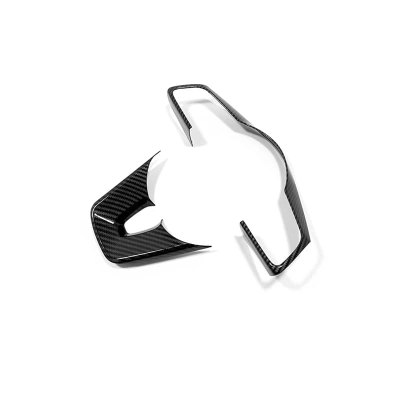 Pour KIA Ceed Forte K3 Seltos XCeed Sonet ProCeed, autocollant décoratif pour bouton de volant de voiture en fibre de carbone ABS, 2 pièces