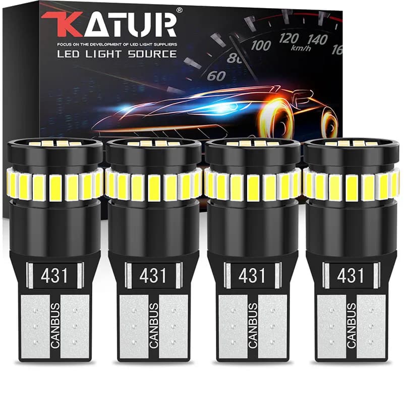Ampoules Led Canbus T10 W5W, 1 paquet, feux de stationnement pour voiture, pour Giulietta Peugeot 307 Seat Leon 2 MK3 FR + Alfa Romeo 159 147 156