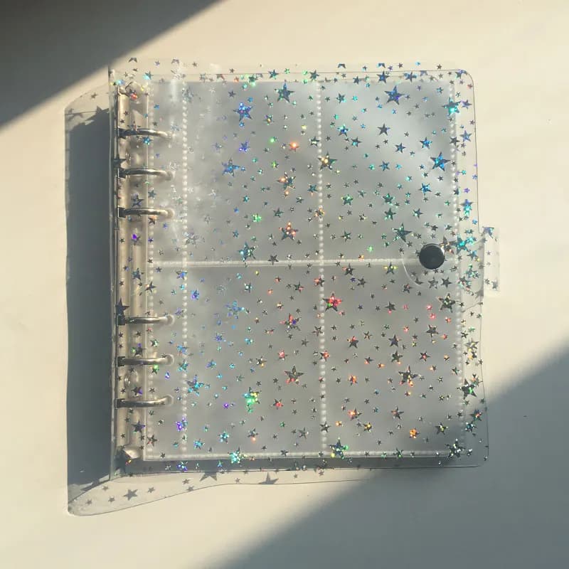 Album photo portable Yiwi en PVC souple transparent, couleur gelée, pour mini-albums et cartes de visite