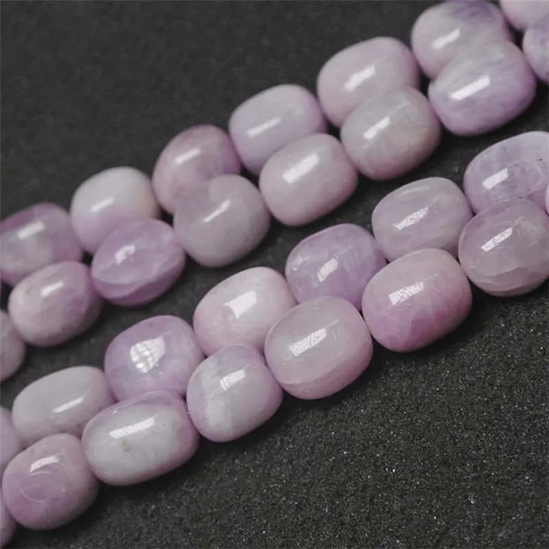 Perles en Pierre de Kunzite Naturelle et Lisse de 10 à 13mm, de Forme Ovale, pour la Fabrication de Bijoux, Collier et Bracelet, 15 Pouces, Livraison Gratuite