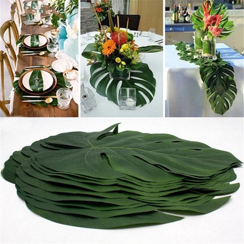 Feuilles de Palmier Tropicales Artificielles, Décoration Rustique de Mariage, Safari dans la Jungle, ixd'Anniversaire, Hawaïenne, d'Été