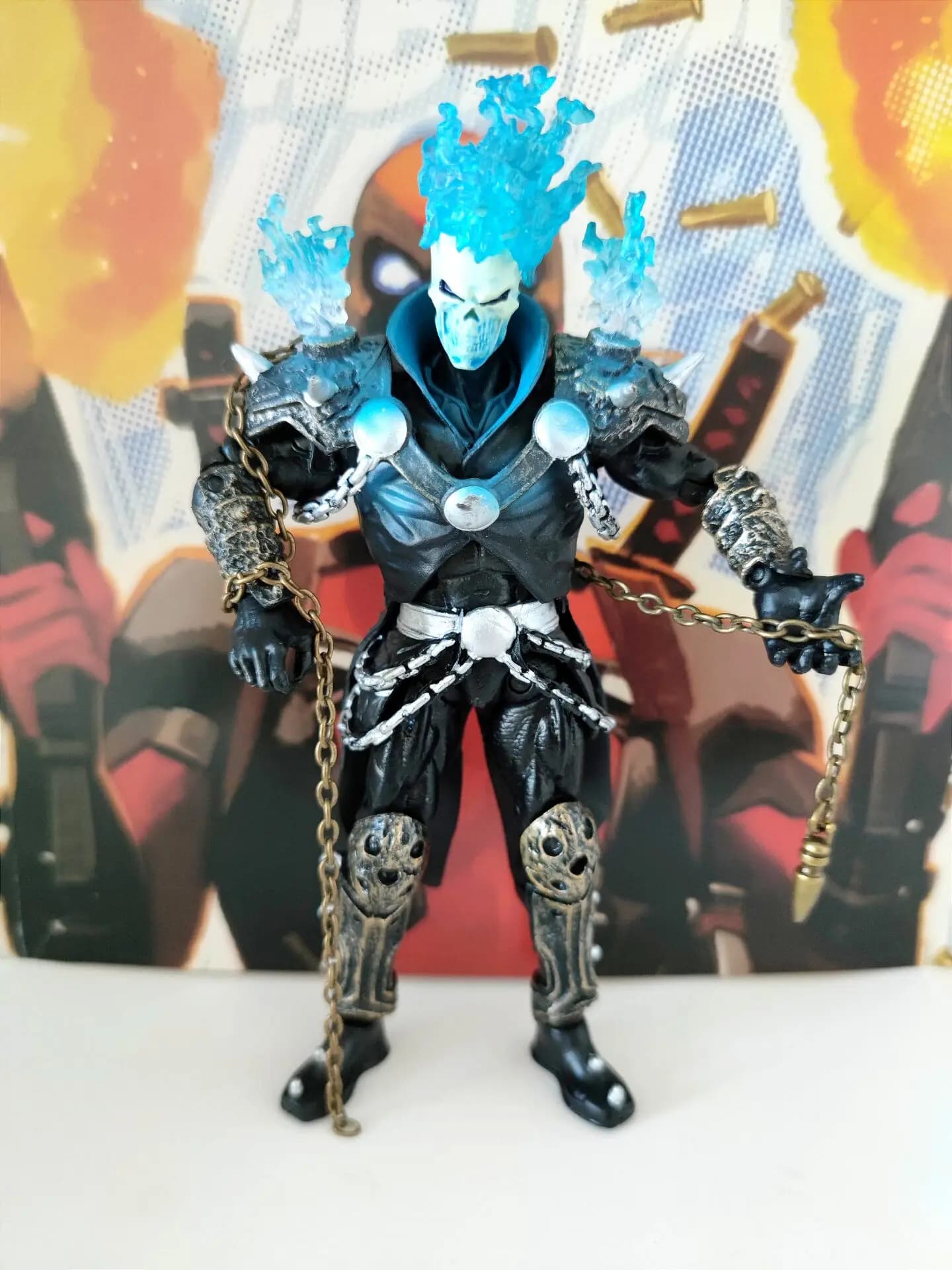 Figurine d'action ML Legends Ghost Rider Blue Teraxx Wave 6"