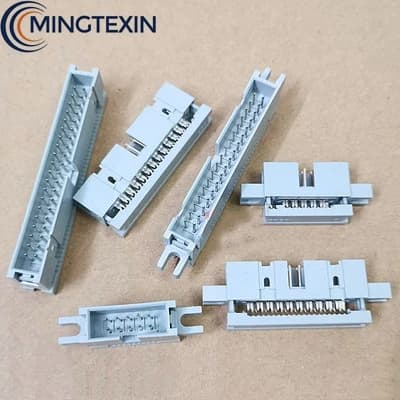 Connecteur de câble plat IDC femelle 2.54 mm, 5 pièces, 10 14 16 20 26 30 34 40 50 60 64 broches, pour connecteur mâle de boîtier, gris blanc