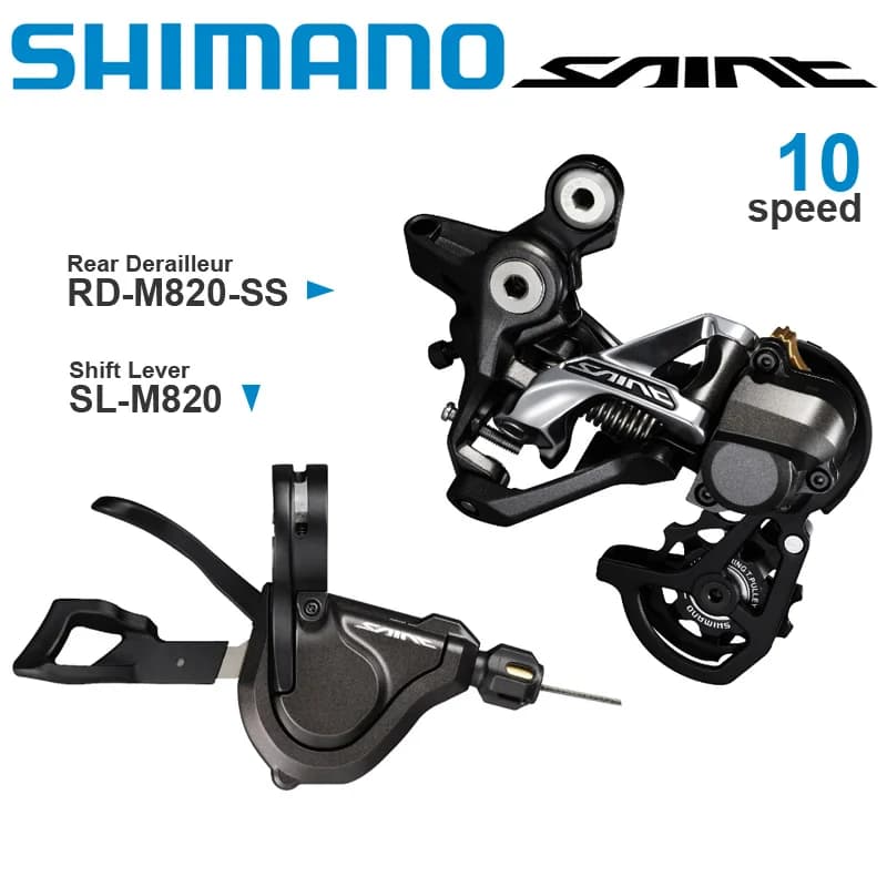 SHIMANO – ensemble de vitesses SAINT M820, 10v, avec levier de changement de vitesse et dérailleur arrière, SHIMANO SHADOW RD +, 10 vitesses