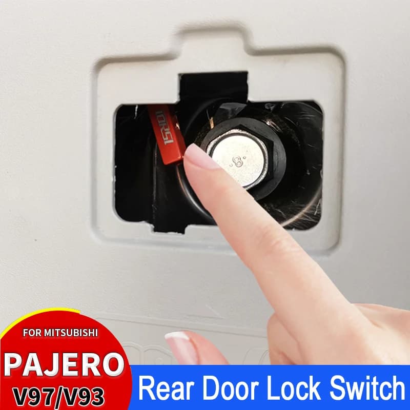 Pour V97 V93 V87 Mitsubishi Pajero coffre dispositif de verrouillage d'échappement Shogun interrupteur de verrouillage de porte arrière accessoires de voiture intérieur